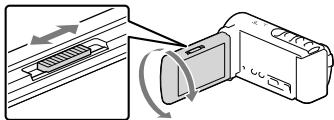 SONY HDR-CX190E, HDR-CX200, HDR-CX220 E, HDR-CX320 E - Réglez la mise au point de l'image projetée en utilisant la manette de PROJECTOR FOCUS. - 1
