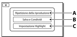 SONY HDR-CX190E, HDR-CX200, HDR-CX220 E, HDR-CX320 E - Utilizzato di un compendio dei propri filmati (Riproduzione highlight) - 3