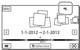 SONY HDR-CX190E, HDR-CX200, HDR-CX220 E, HDR-CX320 E - Lecture sur le caméscope d/images enregistrées sur le support de stockage externe - 1