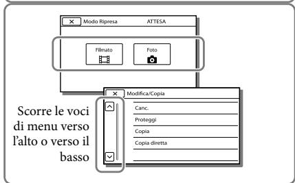 SONY HDR-CX190E, HDR-CX200, HDR-CX220 E, HDR-CX320 E - Uso dei menu - 3
