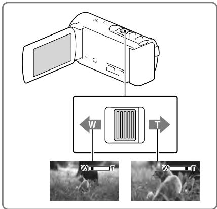 SONY HDR-CX190E, HDR-CX200, HDR-CX220 E, HDR-CX320 E - Zoomen - 1