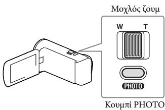 SONY HDR-PJ650 V - Μετακινήστε το καρέ επιλογής χρησιμοποιώντας το μοχλό ζουμ και πιέστε PHOTO. - 1