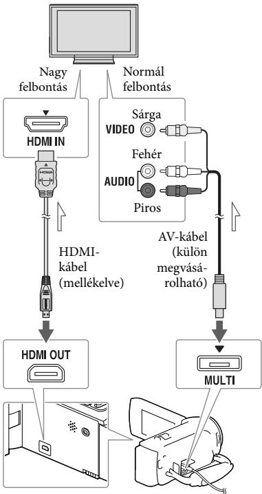 SONY HDR-PJ650 V - Felvételek megtekintése televízión - 1
