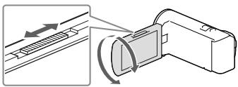 SONY HDR-PJ650 V - Ρυθμίστε την εστίαση της προβαλλόμενης εικόνας χρησιμοποιώντας το μοχλό PROJECTOR FOCUS. - 1