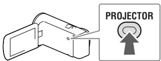 SONY HDR-PJ650 V - A beépített kivetítő használata (kivetítővel rendelkező típusok esetén) - 2