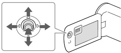 SONY HDR-PJ650 V - Výběr položek na obrazovce LCD - 1