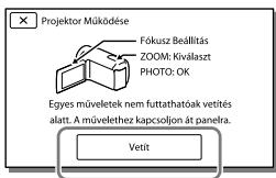SONY HDR-PJ650 V - A beépített kivetítő használata (kivetítővel rendelkező típusok esetén) - 3