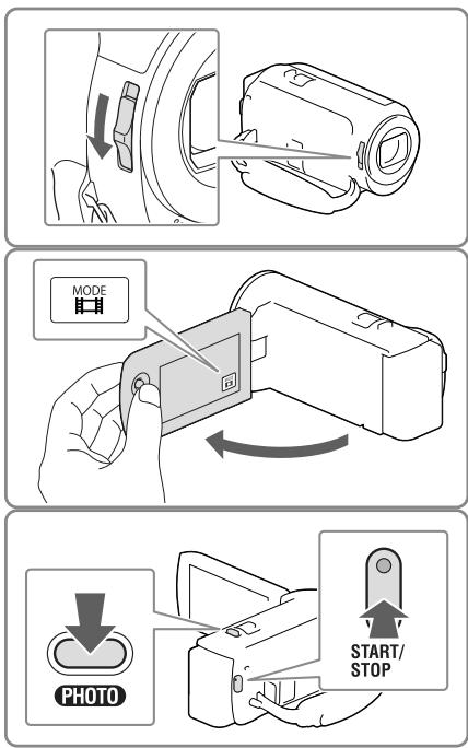 SONY HDR-PJ650 V - Videoklip: Stiskněte START/STOP. - 1
