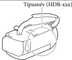 SONY HDR-PJ650 V - A videokamera típusnevének ellenőrzése - 1