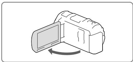 SONY HDR-PJ650E - Zapnutí napájení a nastavení data a času - 1