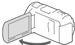 SONY HDR-PJ650E - Włączanie zasilania i ustawianie daty i godziny - 1
