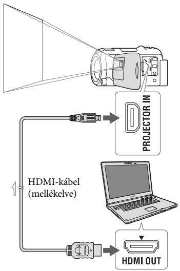SONY HDR-PJ650E - Kivetítő használata számítógéppel vagy okostelefonnal - 1