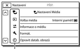SONY HDR-PJ650VE - Rychlé vyhledání položky nabídky - 1
