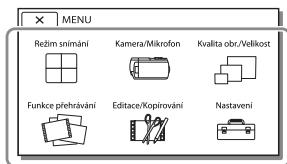SONY HDR-PJ650VE - Použití nabídek - 2