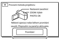 SONY HDR-PJ650VE - Použití vestavěného Projektoru - 3