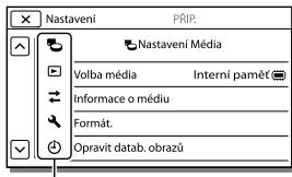 SONY HDR-PJ660VE - Rychlé vyhledání položky nabídky - 1