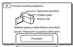 SONY HDR-PJ660VE - Použití vestavěného projektoru - 3