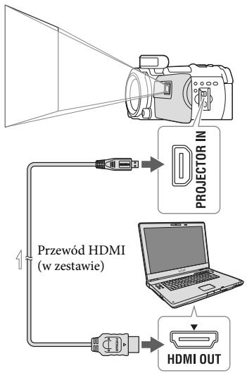 SONY HDR-PJ790VE - Korzystanie z projektora w przyypadku komputera lub smartfona - 1
