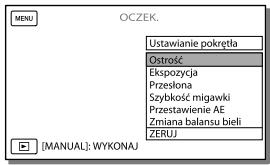 SONY HDR-PJ790VE - Przypisywanie elementu menu do poukretla MANUAL - 1