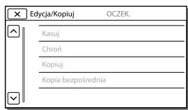 SONY HDR-PJ790VE - Gdy nie:noza wybrać jakiejś opcjimenu - 1