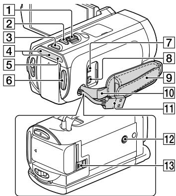 SONY HDR-TD30E - Części i elementy sterujące - 4