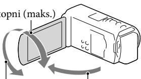 SONY HDR-TD30E - Regulacja kąta panelu LCD - 1