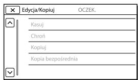 SONY HDR-TD30E - Gdy nie można wybrać jakiejś opcji menu - 1