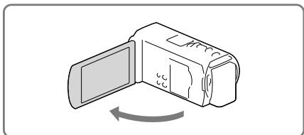 SONY HDR-TD30E - Włączanie zasilania i ustawianie daty i godziny - 1