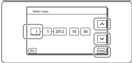 SONY HDR-TD30E - Włączanie zasilania i ustawianie daty i godziny - 3