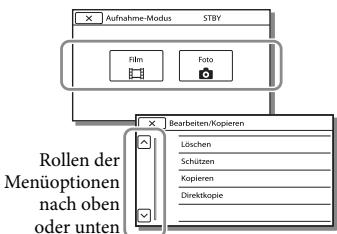 SONY PJ320 - Verwenden der Menüs - 9