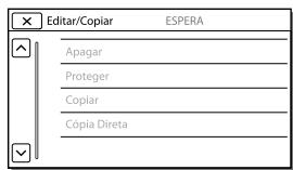SONY PJ650 - Quando não consuegue selecionar uma opção de menu - 1