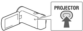 SONY HDR-CX280 - Gebruik van de ingebouwde projector (modellen met een projector) - 2