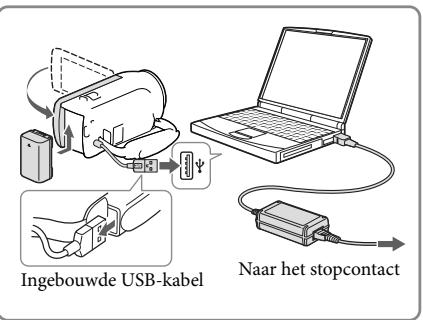 SONY HDR-CX280 - De accu opladen met uw computer - 1