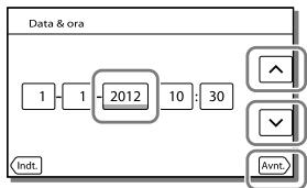 SONY HDR-PJ260 - Accensione dell'apparecchio e impostazione della data e dell'ora - 3