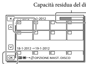 Capacità residua del di 1-2012 18-1-2012 → 19-1-2012 OK → OPZIONE MAST. DISCO