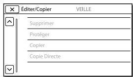 Éditer/Copier VEILLE Supprimer Protéger Copier Copie Directe