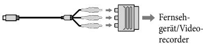 SONY HDR-PJ260 - Wenn Ihr Fernsehgerät/ Videorecorder über einen 21-poligen Adapter (EUROCONNECTOR) verfügt - 1