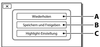 SONY HDR-PJ260 - Abspielen eines Auszugs Ihrer Filme (Highlights-Wiedergabe) - 3