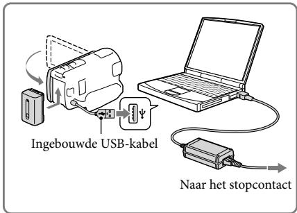 Ingebouwde USB-kabel Naar het stopcontact