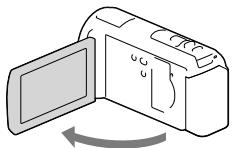 SONY HDR-PJ260 - Het toestel inschakelen en de datum en de tijd instellen - 1