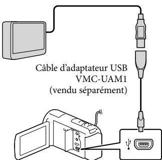 Câble d'adaptateur USB VMC-UAM1 (vendu séparément)