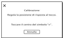 SONY HDR-PJ580 - Informazioni sulla regolazione del pannello sensibile al tocco ([Calibrazione]) - 1