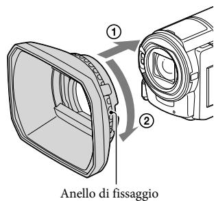 SONY HDR-PJ580 - Per montare il paraluce (HDR-CX570E/ CX580E/CX580VE/PJ580E/PJ580VE/PJ600E/ PJ600VE) - 1