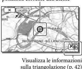 SONY HDR-PJ580 - Ottenimento di una mappa dell'ubicazione corrente (modo a priorità di triangolazione) - 1