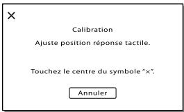 SONY HDR-PJ580 - Réglage de l'écran tactile ([calibration]) - 1