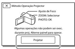 SONY HDR-PJ780VE - Utilizar o projector incorporado - 2