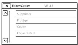 SONY HDR-PJ780VE - Lorsque vous ne pouvez pas seLECTIONner une option d'un menu - 1