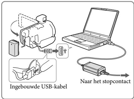 SONY HDR-PJ780VE - De accu opladen met uw computer - 1