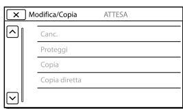 SONY HDR-PJ780VE - Quando non si riesce a selezionare una voce di menu - 1