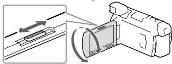 SONY HDR-PJ780VE - Pas de scherpstellung van het geprojeeterde beeld aan met de PROJECTOR FOCUS-knop. - 1